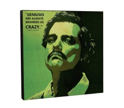 Pablo Escobar Motivational Inpirational Quote Pop Art Wooden Frame Poster