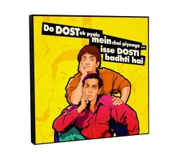 Anadaz Apna Apna Movie Epic Quote Pop Art Wooden Frame Poster 