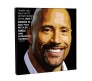 Rock Dwayne Johnson Opportunities Motivational Inpirational Quote Pop Art Wooden Frame Poster