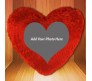 Personalized Cushion in Red Heart Shape