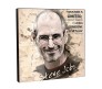 Steve Jobs Don't Waste Motivational Inpirational Quote Pop Art Wooden Frame Poster