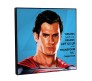 WB Official Superman Dreams Save Us Motivational Inpirational Quote Pop Art Wooden Frame Poster