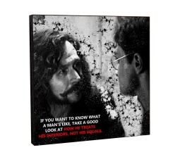 Harry Potter Sirrus Black How He Treats His Inferior Motivational Inpirational Quote Pop Art Wooden Frame Poster
