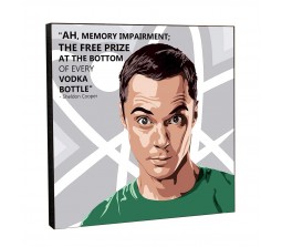  WB Official The Big Bang Theory Sheldon Cooper Funny Quote Pop Art Wooden Frame Poster