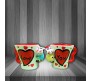 Love You Couples Mugs with Heart Handle Romantic Gift	