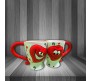 2 Hearts Loving Hugging Each Other Couples Mug Romantic Gift