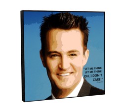  WB Official Friends TV Series Chandler Funny Pop Art Wooden Frame Poster