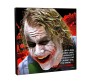 WB Official Batman Joker I Just Do Things Quote Pop Art Wooden Frame Poster