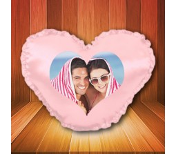 Personalized Cushion in Pink Heart Shape (Pillow)