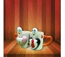 Couples Mug with Spoon & Heart Handle Romantic Gift
