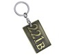 Sherlock Holmes 221B Double Sided 3D Metal Keychain Bronze Detective Logo Key Chain
