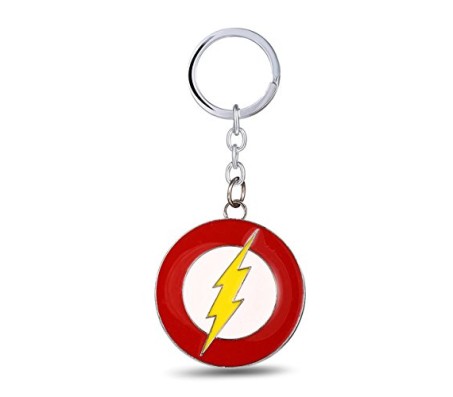 Classic Flash Logo Metal Keychain