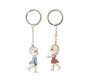 Happy GiftMart HQ Metallic Couple Hand in Hand Keychain 2pc Key chain