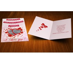 Two Hearts Surrounded By Love Greeting Card