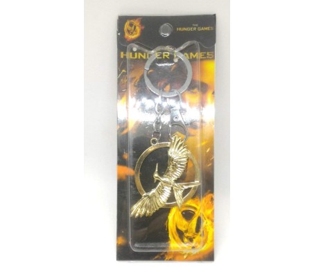 The Hunger Games Catching Fire Mockingjay Gold Keychain