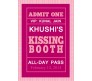 VIP Pass on Valentine Day Personalized Greeting Card