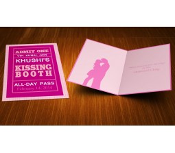 VIP Pass on Valentine Day Personalized Greeting Card