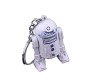 Keyring Star Wars R2D2 Robot Metal Keychain Pendant Size 5CM in White Color for Unisex