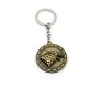 Game of Thrones Rotating House Stark Winter is Coming Wolf Head Key Chain Ring for Fans Metal Keychain, Gold