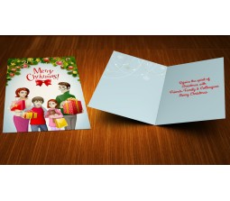 Family Merry Christmas Greeting Card