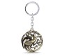 Game Of Thrones Daenerys Targaryen 3 Headed Dragon Metal Keychain , Bronze