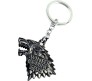 Game Of Thrones, House Stark Direwolf Shape Metal Keychain, Silver