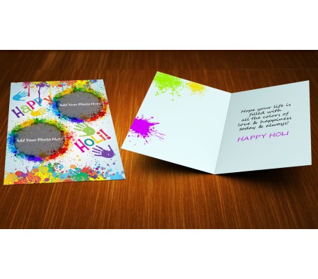 Personalized Happy Holi Greeting Card