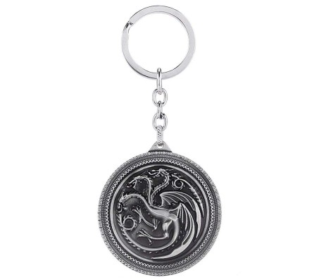 Game of Thrones: House Targaryen Three-headed Dragon Sigil Keychain
