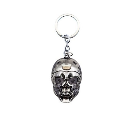 Terminator Salvation Helmet Classic Silver Metal Keychain Key Chain Ring