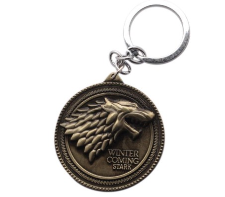 House of Quirk Metal Winter is Coming Keychains (Multicolour)