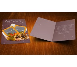 Enjoy The Food & Turkey - Thanksgiving Greeting Card