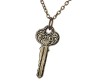 Sherlock Antique Bronze Key Pendant Necklace and Chain for Girls & Guys