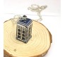 Doctor Who Blue Tardis Box Police Pendant Necklace for Men Women's Jewelry