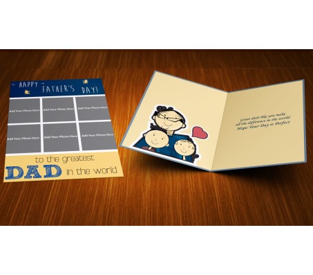 Greatest Dad in the World Fathers Day Greeting Card