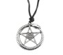 Supernatural Devil's Trap Snake Pentagram Pentacle Star Pendant Neck Necklace Jewelry for Girl / Women