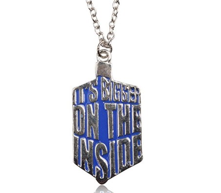 Doctor Who Tardis Shape Its Bigger On The Inside Chain Necklace Pendant For Men Women's Jewelry