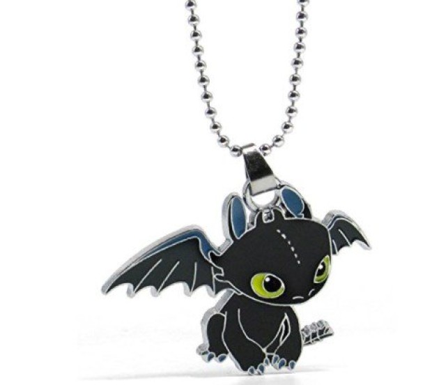 How to Train Your Dragon Pendant Necklace Toothless Dragon Pendant