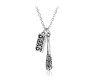 The Walking dead Negan Baseball Bat Lucille Silver Necklace For Men and Women