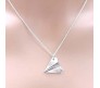 One Direction Paper Airplane Necklace Silver Plated Pendant Necklace For Women