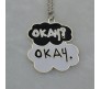 OKAY OKAY Movie Word Statement Cool Silver Pendant Necklace