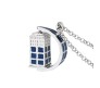 Doctor Who Spinning 3D TARDIS Police Box Blue Color Necklace Pendant For Men and Women