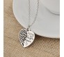 Mother and Daughter Forever Heart Pendant Chain 925 Sterling Silver Necklace for Mother
