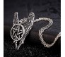 Supernatural Pentagram Metal Antique Silver Pendant Necklace for Men and Women