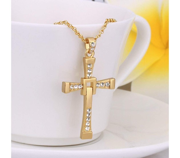 18K Gold Plated Cross Necklace | Altar'd State