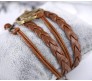 Antique Vintage Hunger Games Mockingjay Arrow Birds Leather Bracelet