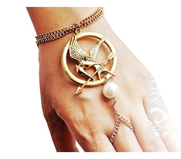 The Hunger Games Inspired Katniss Charm Bracelet for Hunger  Etsy  Hunger  games jewelry Hunger games bracelet Hunger games