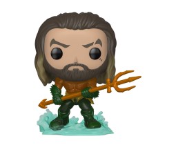 Funko Aquaman with Trident - Arthur Curry in Hero Suit Collectible Figure, Multicolor