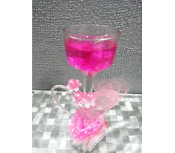 Pink Candle with Heart Inside Perfect for Romantic Evening (Design 3)