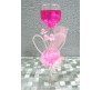 Pink Candle with Heart Inside Perfect for Romantic Evening (Design 3)