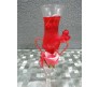 Red LED Candle with Heart Inside Perfect for Romantic Evening (Design 1)